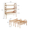 3 Tiers Storage Rack Shelf Flower Stand Toy Storage Bedroom Living Room Hallway