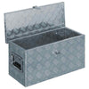 Aluminium Storage Box Silver Lockable Trailer Box Tool Box Organizer Chest