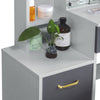 Dressing Table With Mirror Drawers Stool Set Bedroom Makeup Desk Vanity Table