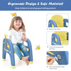 Kids Table and Chair Set Children Activity Art Study Desk Set W/ Building Blocks