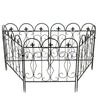 Metal Garden Lawn Edging Heavy Duty Baroque Border Fence Panels Edge Pack of 5