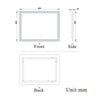 Bluetooth Bathroom Mirror with LED Light 3 Colors Touch Sensor Demister Pad