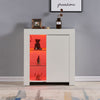 Modern High Gloss Sideboard Storage Cabinet Cupboards Furniture RGB LED Lights