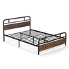 King Size Bed Frame w/ Headboard & Footboard Heavy-duty Metal Platform Bed Frame