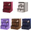 5 Drawers Foldable Storage Boxes with Slid Handle Collapsible Clothes Organiser