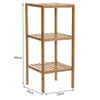 3/4/5 Tiers Bamboo Shelf Stand Book Plant Display Storage Cabinet Towels Holder