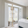 Floor to Ceiling Cat Tree Tower Climbing Activity Center with Condo 220-260cm