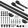 6 FT Sliding Barn Wood Door Hardware Steel Slide Closet Rail Track Set Kit Home