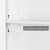 Bathroom Mirror Cabinets Wall Mounted Storage Cupboard Storage Unit with 2 Doors