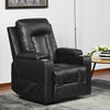 Electric Rise Power Lift Pu Leather Recliner Armchair Sofa Chair Black QA