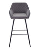 1/2X Bar Stools Velvet Breakfast Chair Kitchen High Counter Stool Pub Restaurant