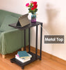Mobile Sofa Side End Coffee C Table Laptop Stand Rolling Castors Storage 2 Layer