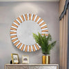 Large Round Wall Mirror Wall Hanging Art Mirror Stairway Hall Mirror Gypsy Deco