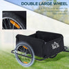 Bike Trailer Cargo Wagon Bicycle Cart Luggage Steel Black