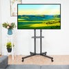 Mobile TV Cart Rolling Floor TV Stand for 32-75" with Laptop Shelf VESA 600x400