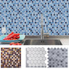 3D WATERPROOF WALLPAPER BATHROOM KITCHEN MOSAIC TILE WALL STICKER SELF-ADHESIVE