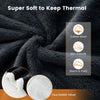 Electric Heated Blanket Throw Reversible Blanket 10 Heat Settings Auto Shut-off