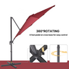 3M Garden Roma Umbrella Cantilever Wine Hanging Parasol Outdoor Patio Sun Shade