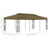 Gazebo 6x3 m Taupe 180 g/m² A6Y8