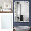 Self Adhesive Frameless Wall Mirror Bathroom Bedroom Hallway Dressing Mirrors UK