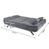 Modern Apartment Sofa Bed Living Room Sofa Lounge Fabric Padded Recliner Bed