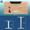 Flamaker 140x70 cm Electric Standing Desk Height Adjustable Computer Desk