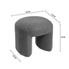 Footstool Foot Rest Small Seat Foot Rest Chair Grey/White Home Office with Legs