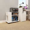 Modern File Cabinet Mobile Rolling Filing Cart Storage Organizer Home Office