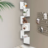 5 Tier Corner Shelf Floating Wall Shelves Storage Display Bookcase Home Decor UK