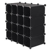 16 PAIRS INTERLOCKING CUBES SHOE ORGANIZER STORAGE RACK DISPLAY STAND UK SELLER
