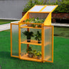 Transparent Wooden Greenhouse Cold Frame Garden Flower Planting Box Growhouse