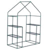 2 Tier 4 Shelves Walk-in Greenhouse PE Cover Garden Flower Vegetable Plant Shed