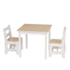 Kids Table and 2 Chair Set MDF Children Activity Desk Playroom Furniture Bedroom