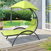 Heavy Duty Outdoor Lounger Sun Hammock Chair Garden Swing C Stand Frame & Canopy