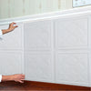 Large XPE 3D Tile Brick Ceiling Panel Wall Sticker Self Adhesive Wallpaper Decal