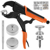 153Pcs Snap Fasteners Kit with Adjustable Pliers Heavy Duty Snap Fasteners brrRv