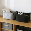 Felt Laundry Bag Toy Book Storage Basket Closet Hamper Shelf Box Home Organizer