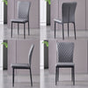 New Set of 4/6 Dining Chairs Padded Seat High back Metal Legs Home Furniture