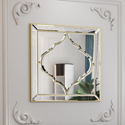 80x80cm Square Wall-mounted Mirrors Living Room Hallway Entryway Indoor Outdoor