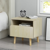 Bedside Table With Drawer Nightstand Storage Furniture Wooden Cabinets Bedroom
