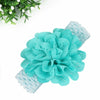 10 PCS Newborn Baby Girls Elastic Flower Headband Wedding Party Soft Lace Decr