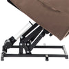 Single Sofa Fabric Power Lift Electric Recliner Chair Armchair Rise Chair Brown