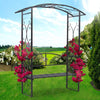 Iron Garden Arbour Pergola with Bench 2-Seater Plant Climbing Archway Loveseat