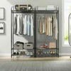 Retro Wire Garment Clothes Rail Rack Open Wardrobe Closet Storage BedroomHallway