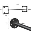 Industrial Pipe Bathroom Rack Wall Floating Shelf Clothes Rail Towel Holder Rod