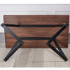 Dining Table & Chairs Set 4/6 Velvet Fabric Padded Seat Kitchen Furniture