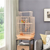 Small Bird Cage Travel Parrot Cage with Open Top&Toy for Budgie/Canary/