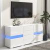 Modern LED Sideboard Display Cabinet with Drawers TV Stand Unit High Gloss QZ