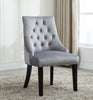 Tufted Velvet Fabric Studded Dining Chair Victoria Accent Side Chair