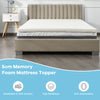 Double Size Memory Foam Mattress Topper 5cm Mattress Topper W/Washable Cover